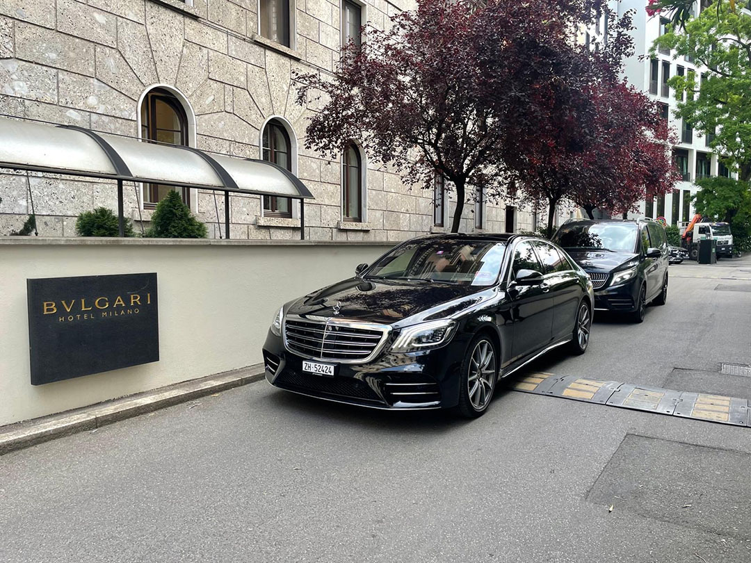 First class service Zurich Airport Milan 