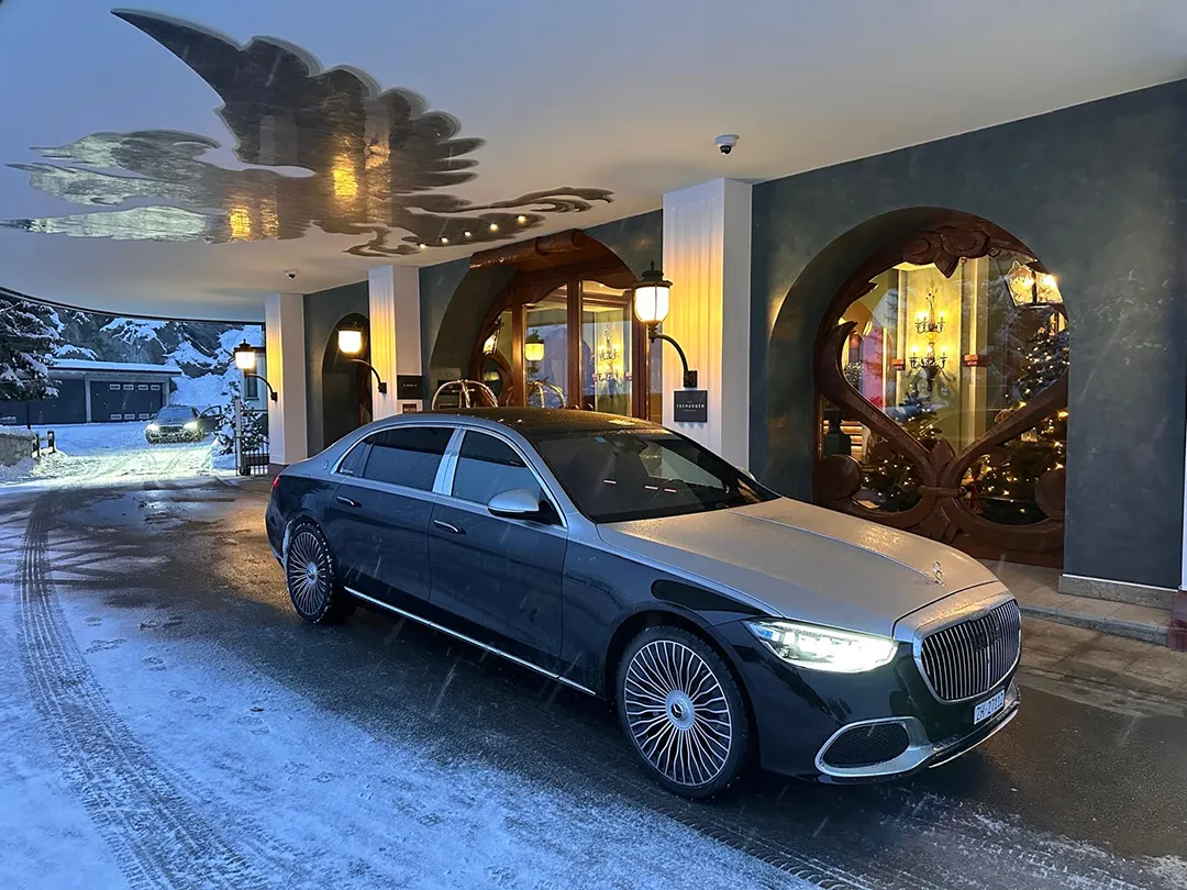 Aussenansicht des Hotels Carlton Hotel St. Moritz in St. Moritz